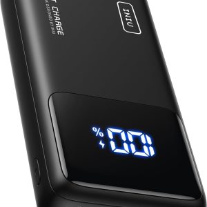 Batterie Externe Magnétique 10000mAh 3-en-1 - Charge Rapide 20W Pour IPhone, IWatch, AirPods, Écran LED - 7